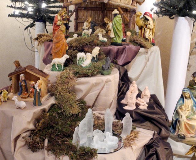 Kerststalletjes in het klooster van Ootmar